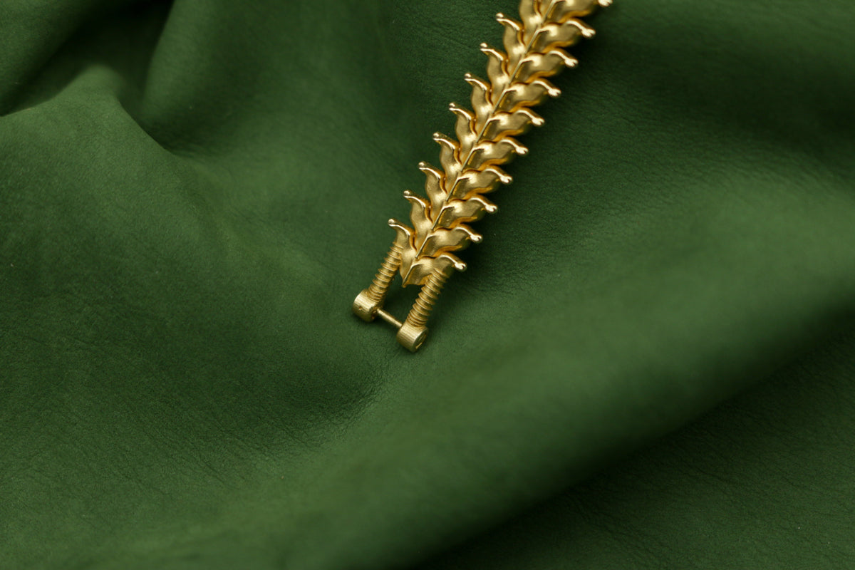 ABALLE 18K gold vertebrae bracelet
