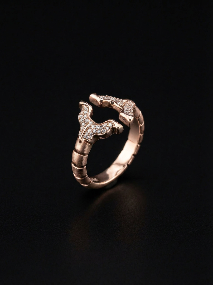 SPINALE RING | APERTURA LARGE 16MM 18K GOLD WHITE DIAMOND