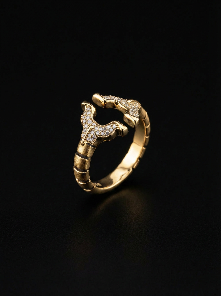 SPINALE RING | APERTURA LARGE 16MM 18K GOLD WHITE DIAMOND