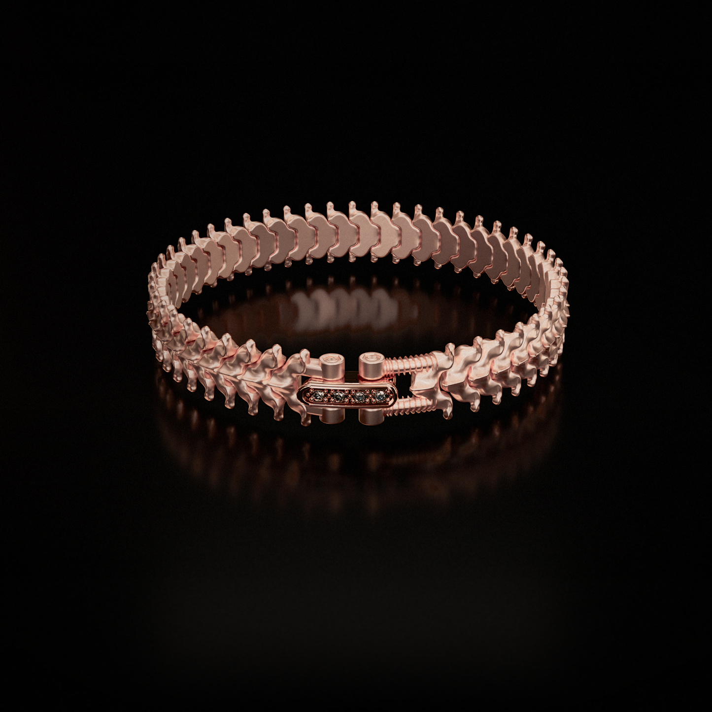 Rose Gold - SPINALE BRACELET | MEDIUM 12MM 18K GOLD