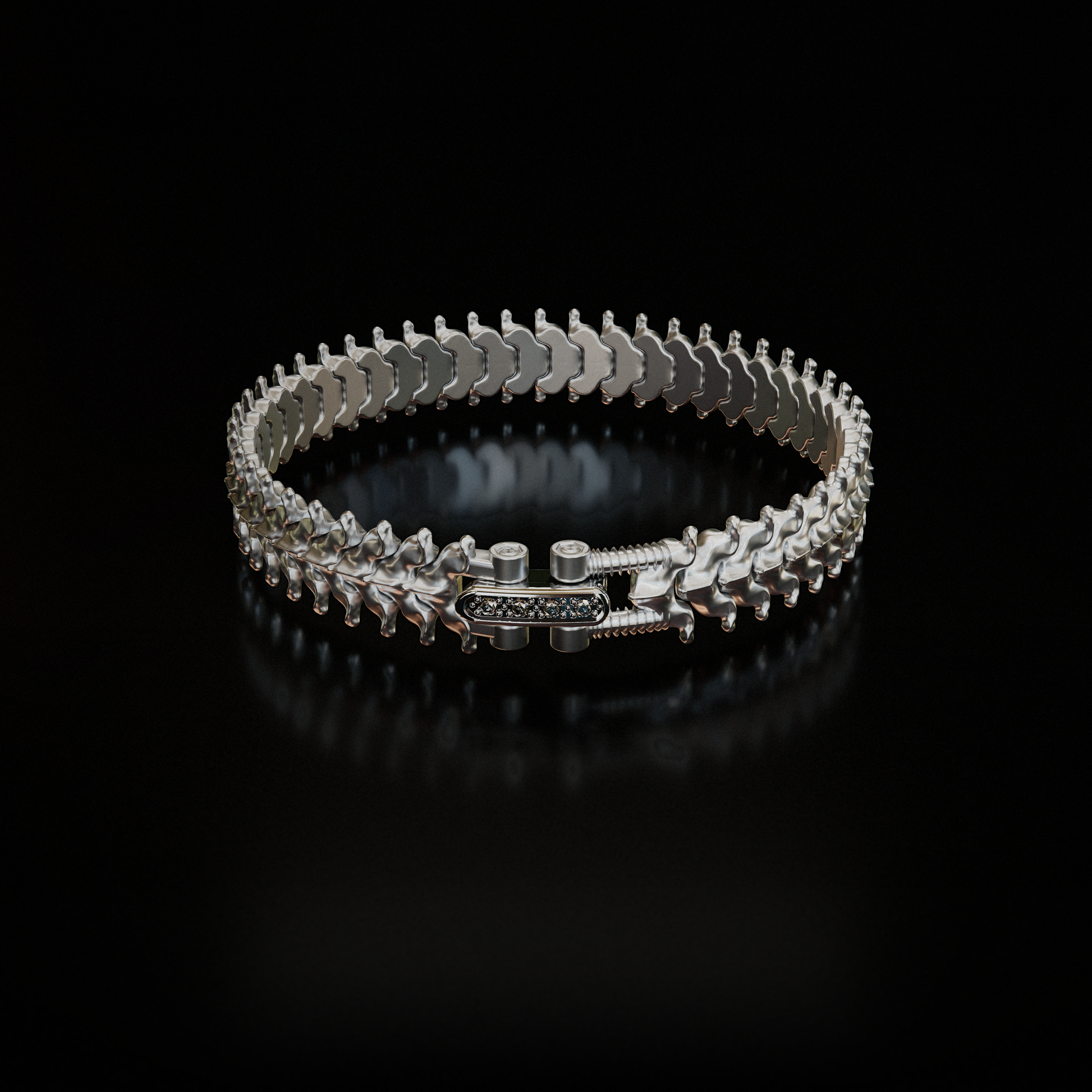 White Gold - SPINALE BRACELET | MEDIUM 12MM 18K GOLD