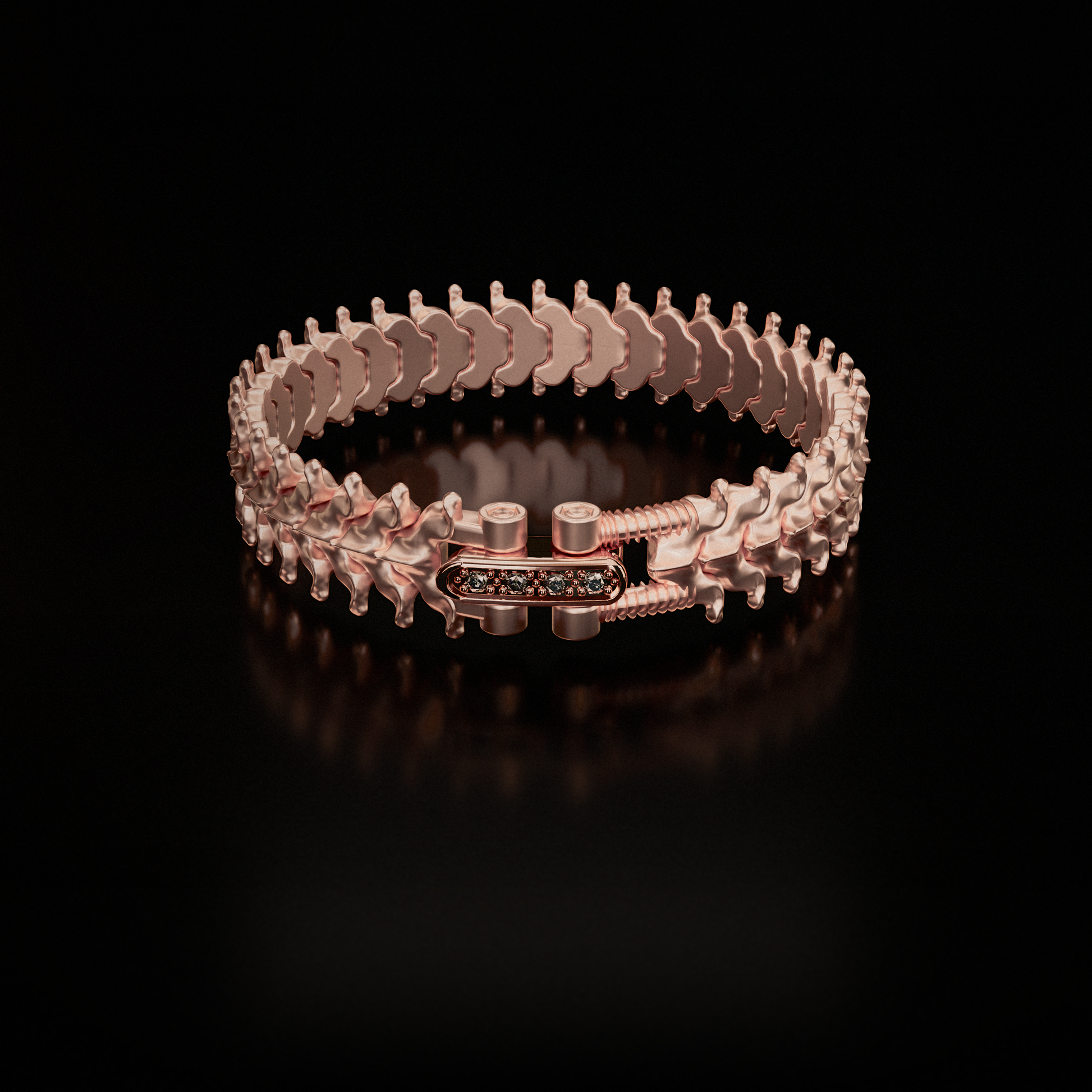 Rose Gold - SPINALE BRACELET | LARGE 16MM 18K GOLD