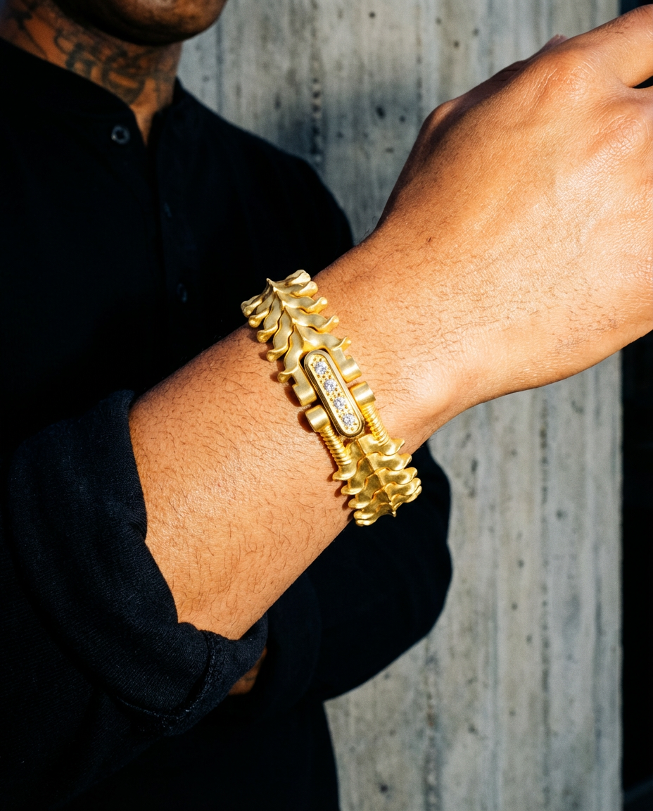 Yellow Gold - SPINALE BRACELET | LARGE 16MM 18K GOLD