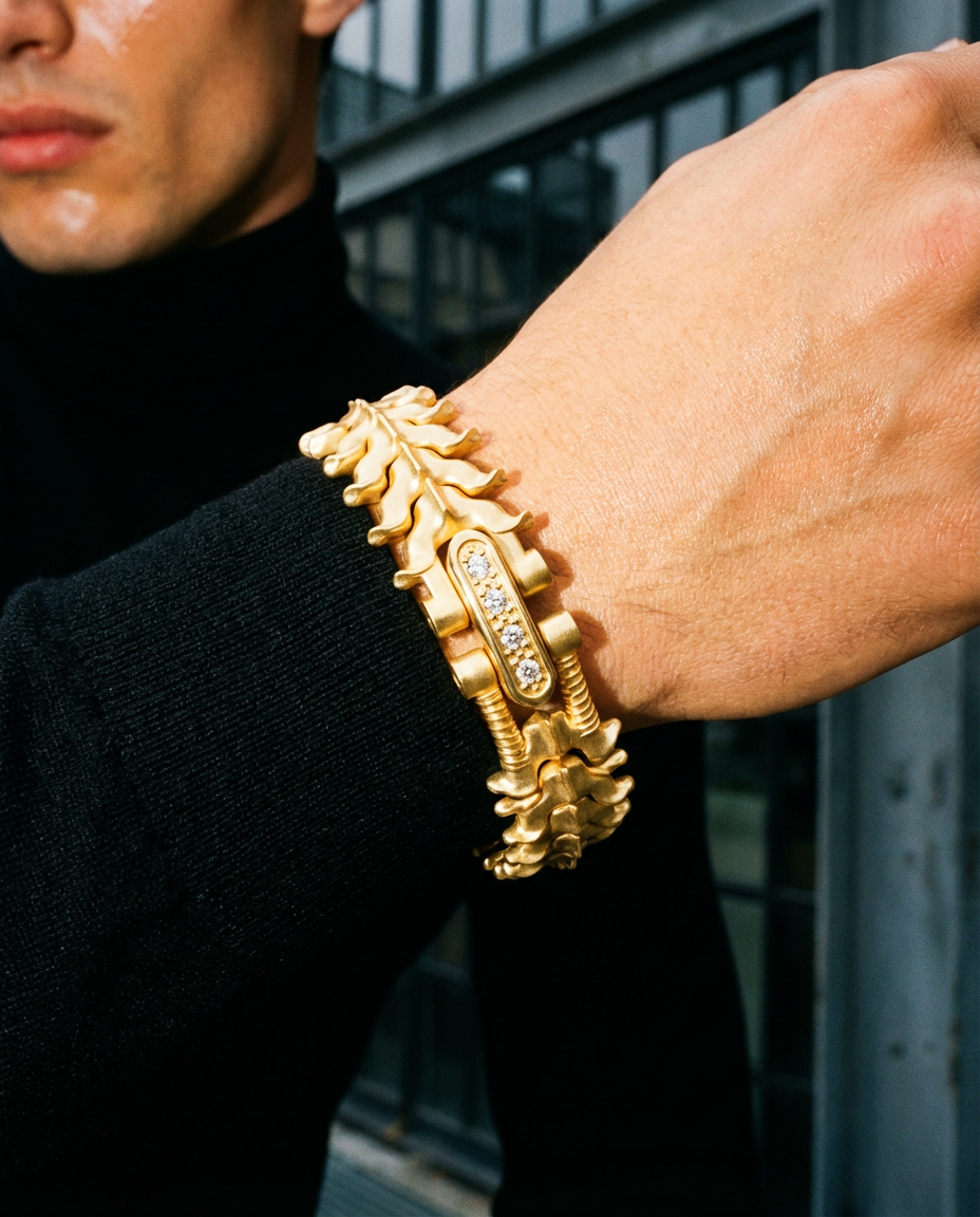 Yellow Gold - SPINALE BRACELET | LARGE 16MM 18K GOLD