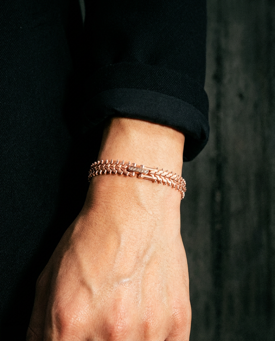 Rose Gold - SPINALE BRACELET | SMALL 8MM 18K GOLD