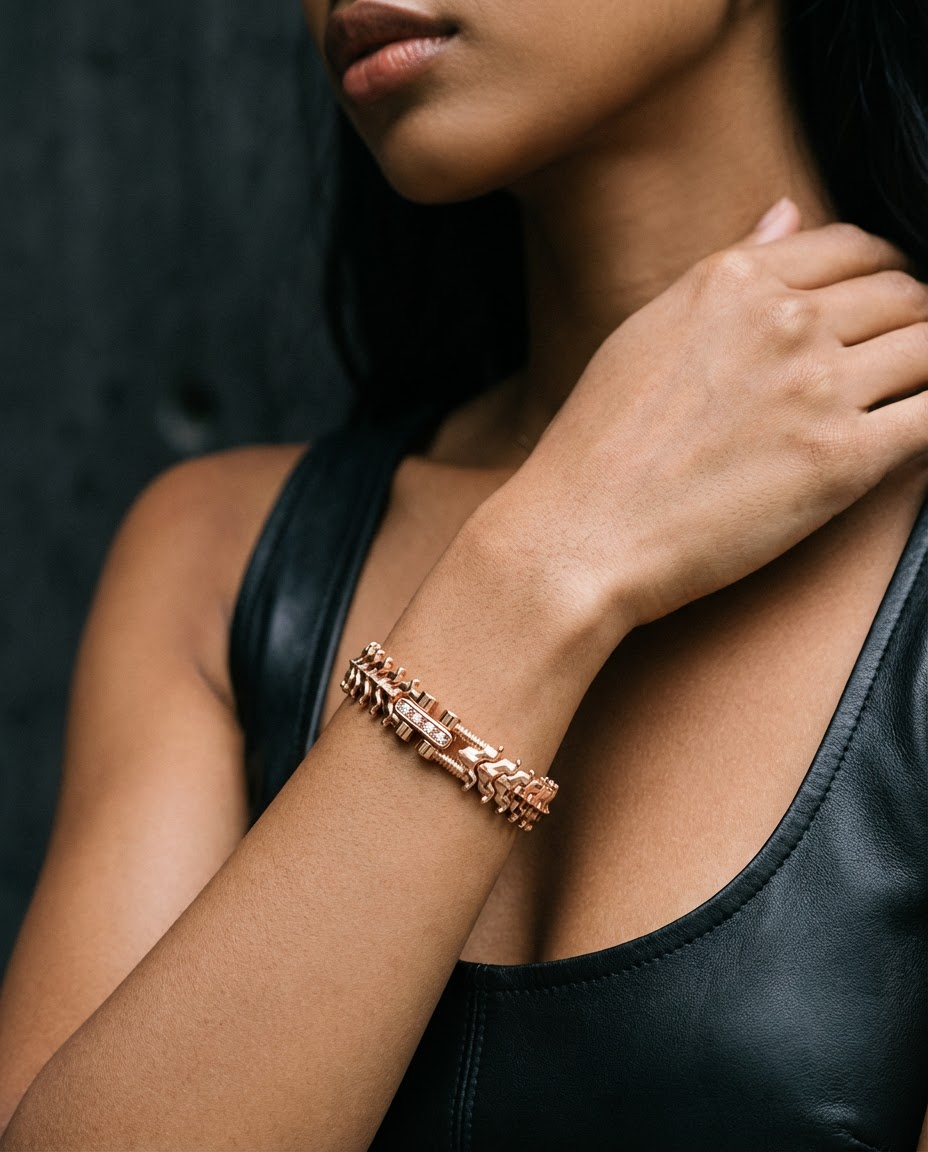 Rose Gold - SPINALE BRACELET | MEDIUM 12MM 18K GOLD