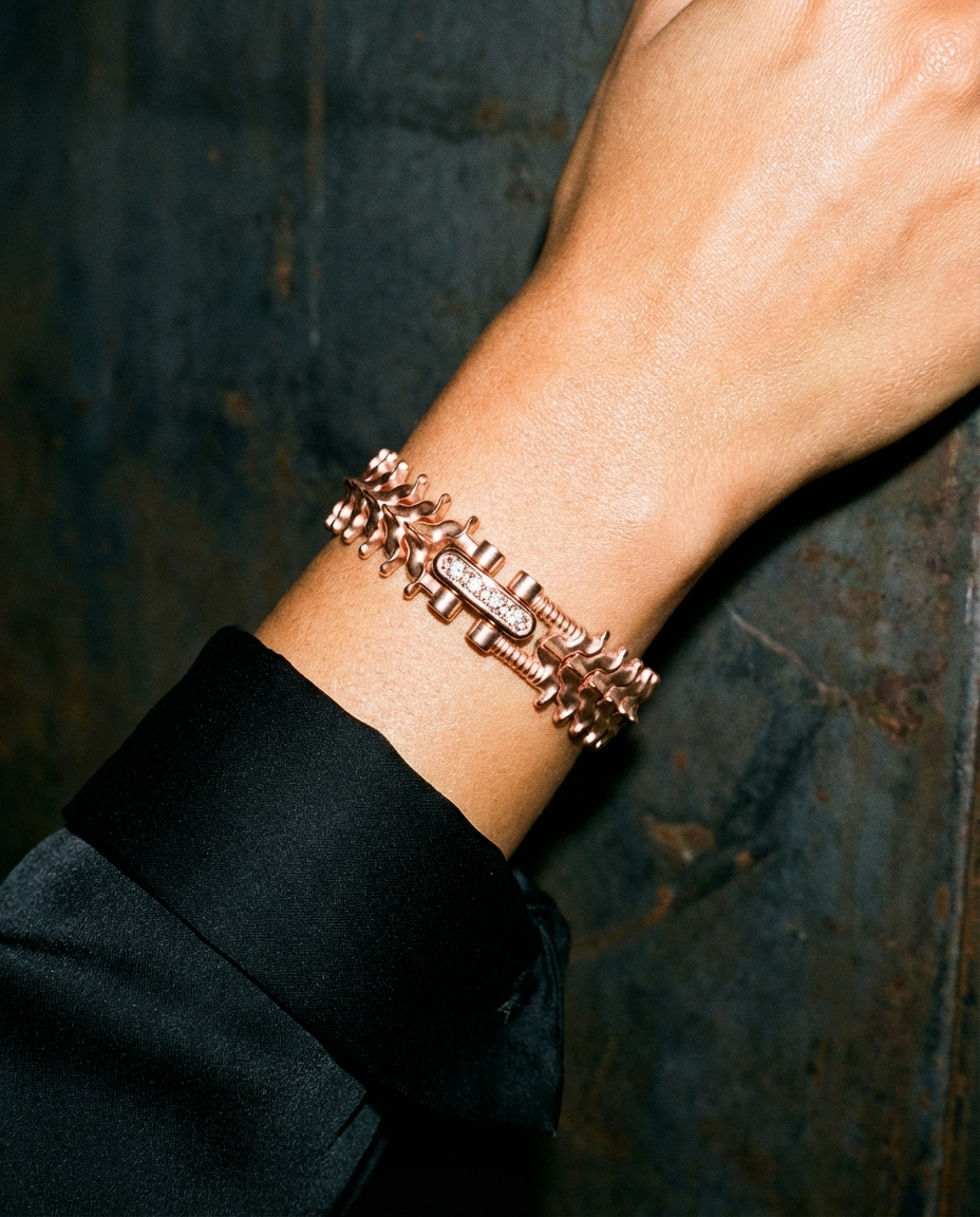 Rose Gold - SPINALE BRACELET | LARGE 16MM 18K GOLD