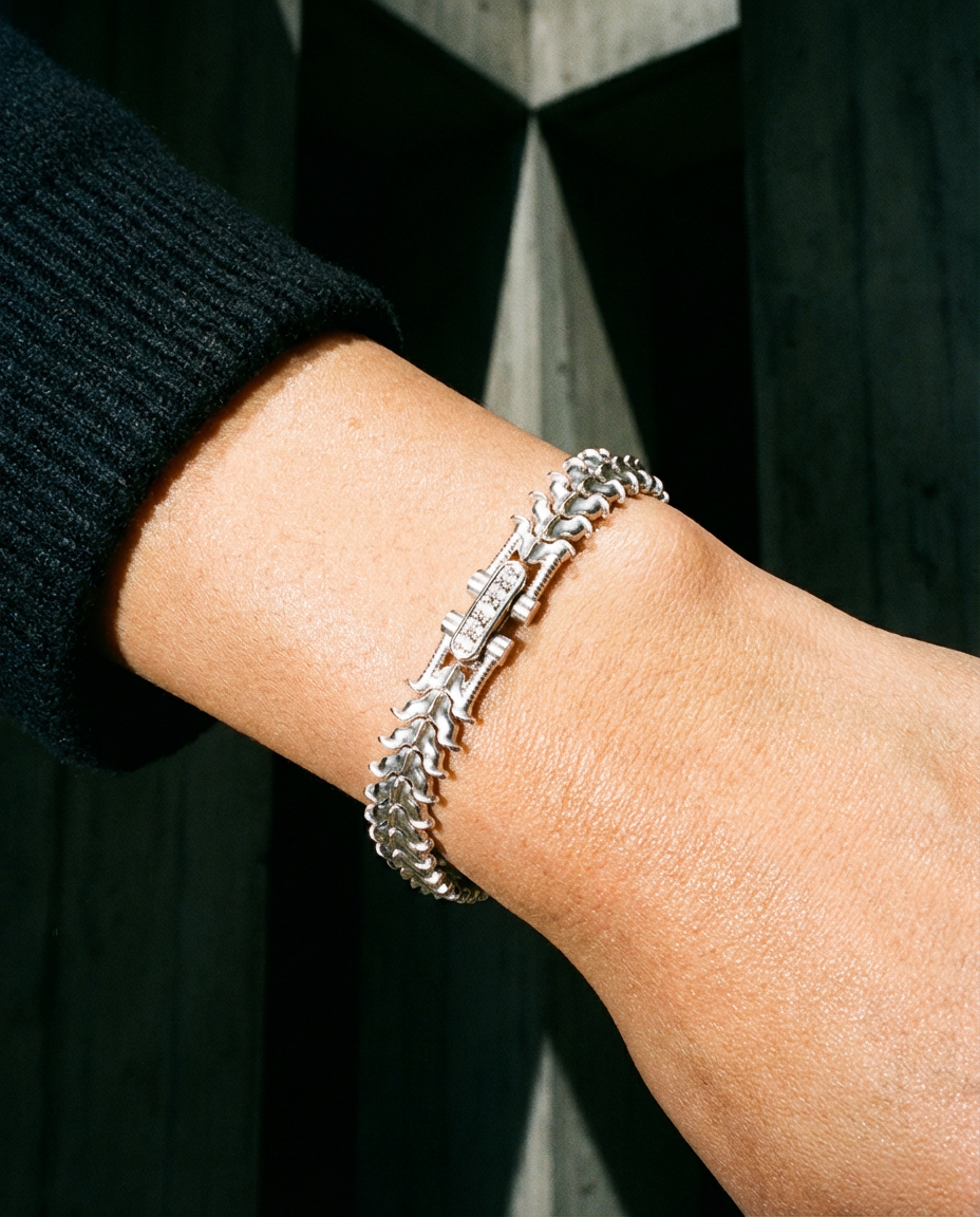 White Gold - SPINALE BRACELET | SMALL 8MM 18K GOLD